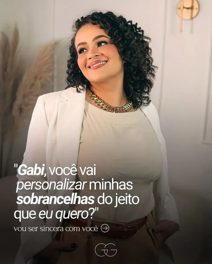 Gabriele Gouveia no Studio Concept Beauty, atendendo com atenção